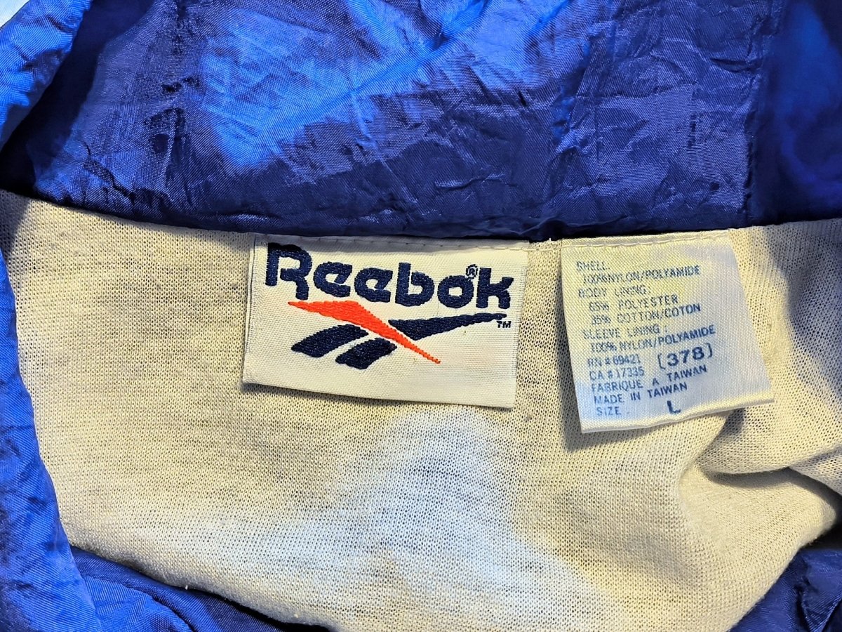 Vintage Blue Reebok Windbreaker - Jackets - ThrowbackBuys - Shiznit