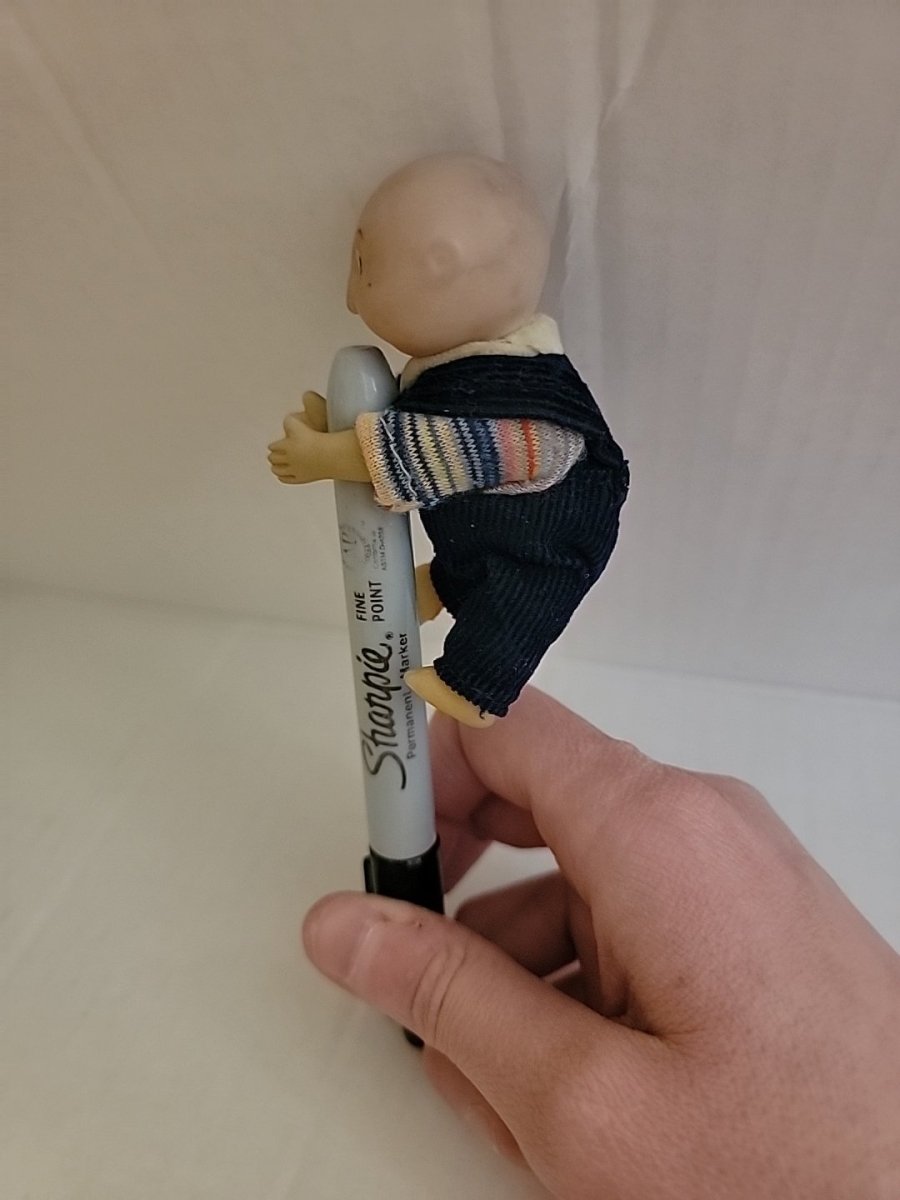 Vintage Cabbage Patch Kids 4 in. Pencil Hugger Clip On - Dolls - ThrowbackBuys - Amanda's Awesome Finds