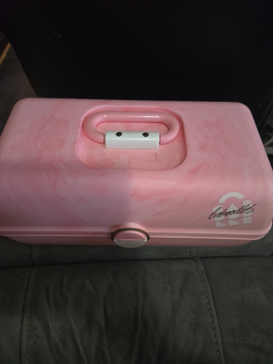 Vintage Caboodles of California Makeup Case 3 Tier w/ Mirror - Accessories - ThrowbackBuys - Amanda's Awesome Finds