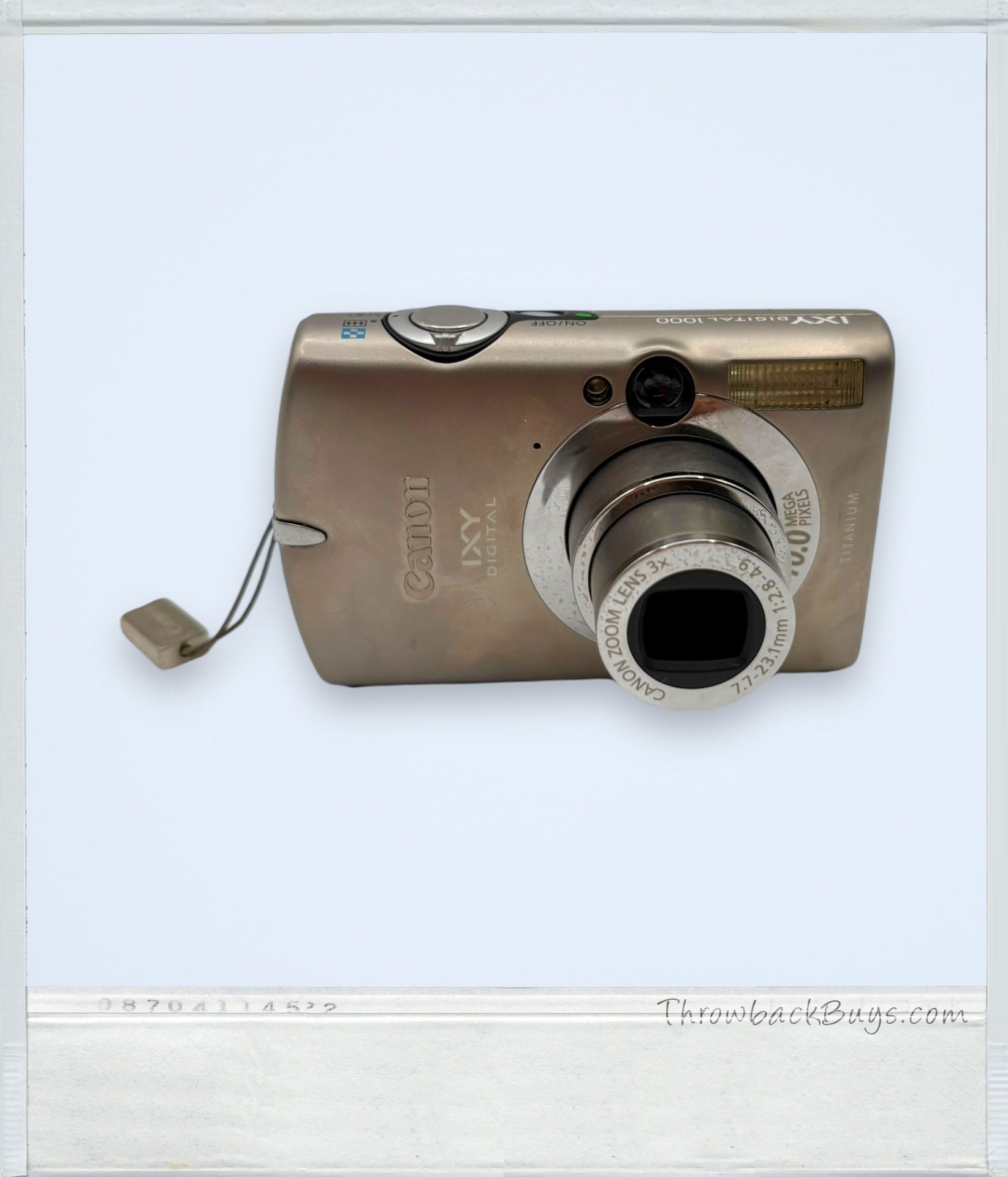 2006 – Canon IXY Digital 1000 Titanium 10MP Point & Shoot Camera w/Case