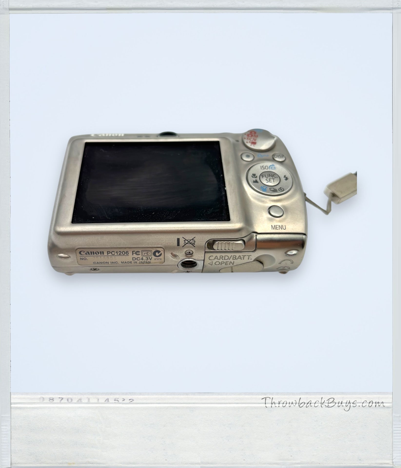 2006 – Canon IXY Digital 1000 Titanium 10MP Point & Shoot Camera w/Case