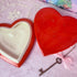 Vintage Ceramic Heart Trinket Box - Red and White 1980s Valentine - Decor - ThrowbackBuys - Starbunnyvintage