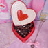 Vintage Ceramic Heart Trinket Box - Red and White 1980s Valentine - Decor - ThrowbackBuys - Starbunnyvintage