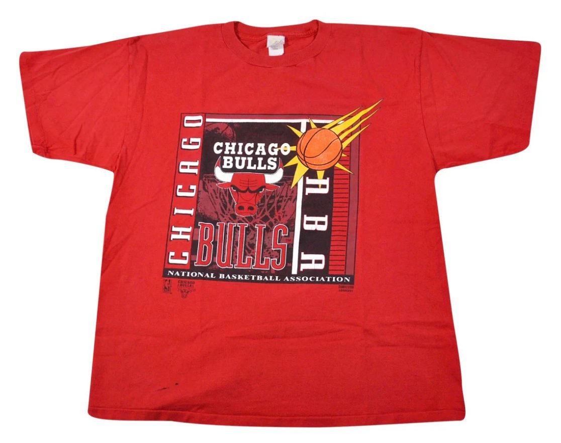 Vintage Chicago Bulls 90s NBA Shirt Size Large - T-Shirts - ThrowbackBuys -Yesterday's Attic