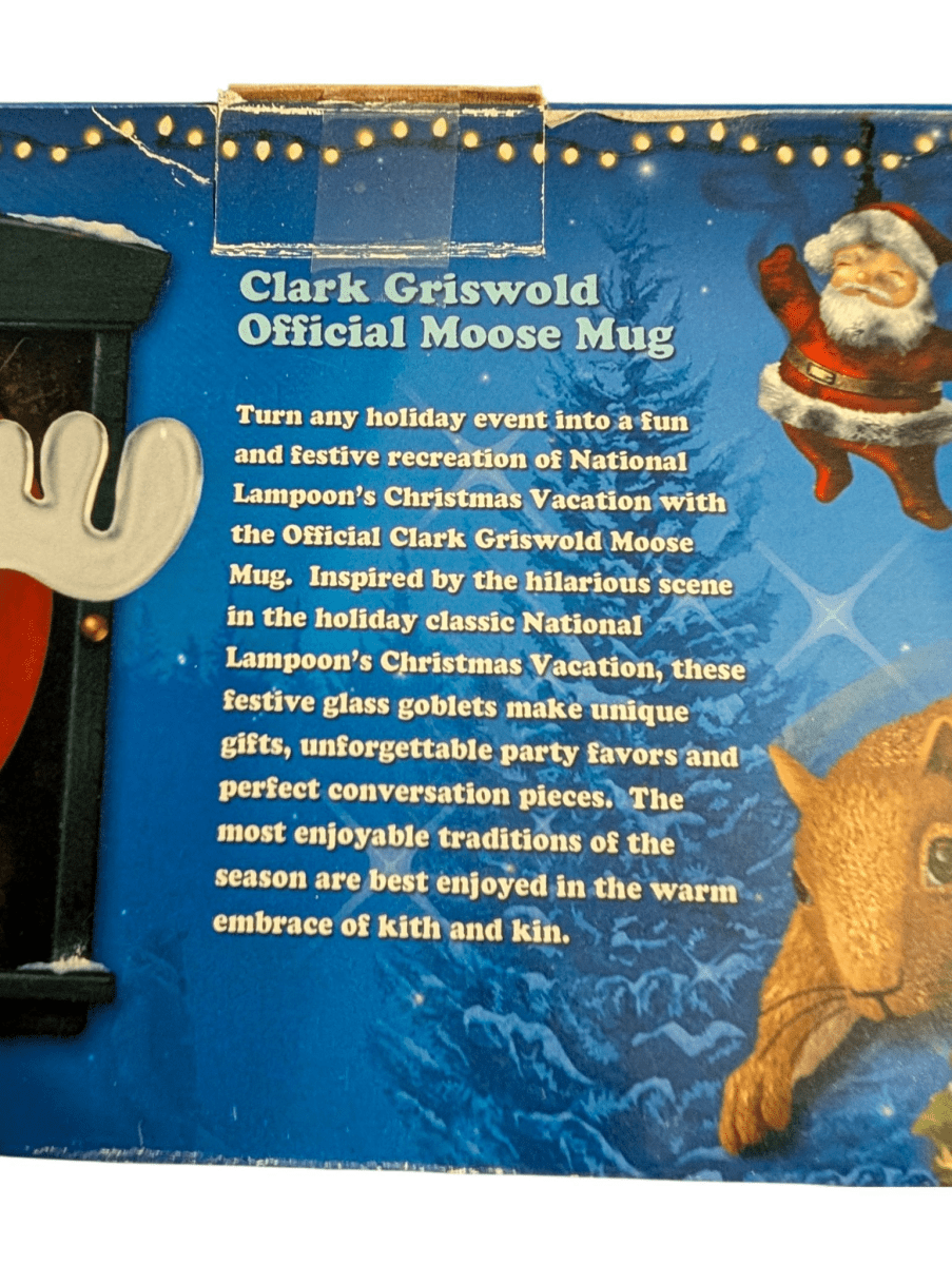Vintage Christmas Vacation Glass Moose Mug - Collectible Cups - ThrowbackBuys - Shiznit