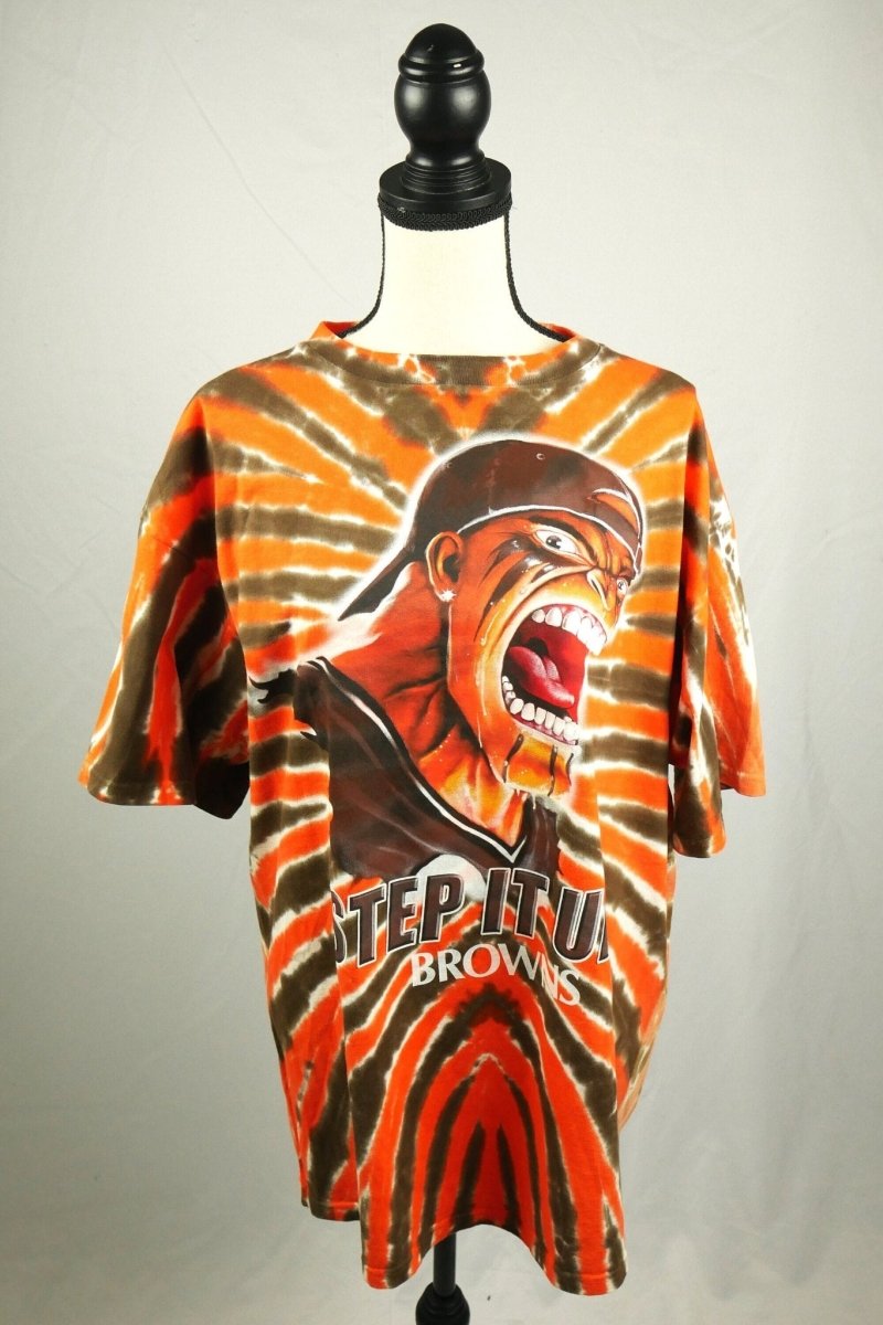 Vintage Cleveland Browns Tie Dye Shirt - New With Tags - Shirts - ThrowbackBuys - Shiznit
