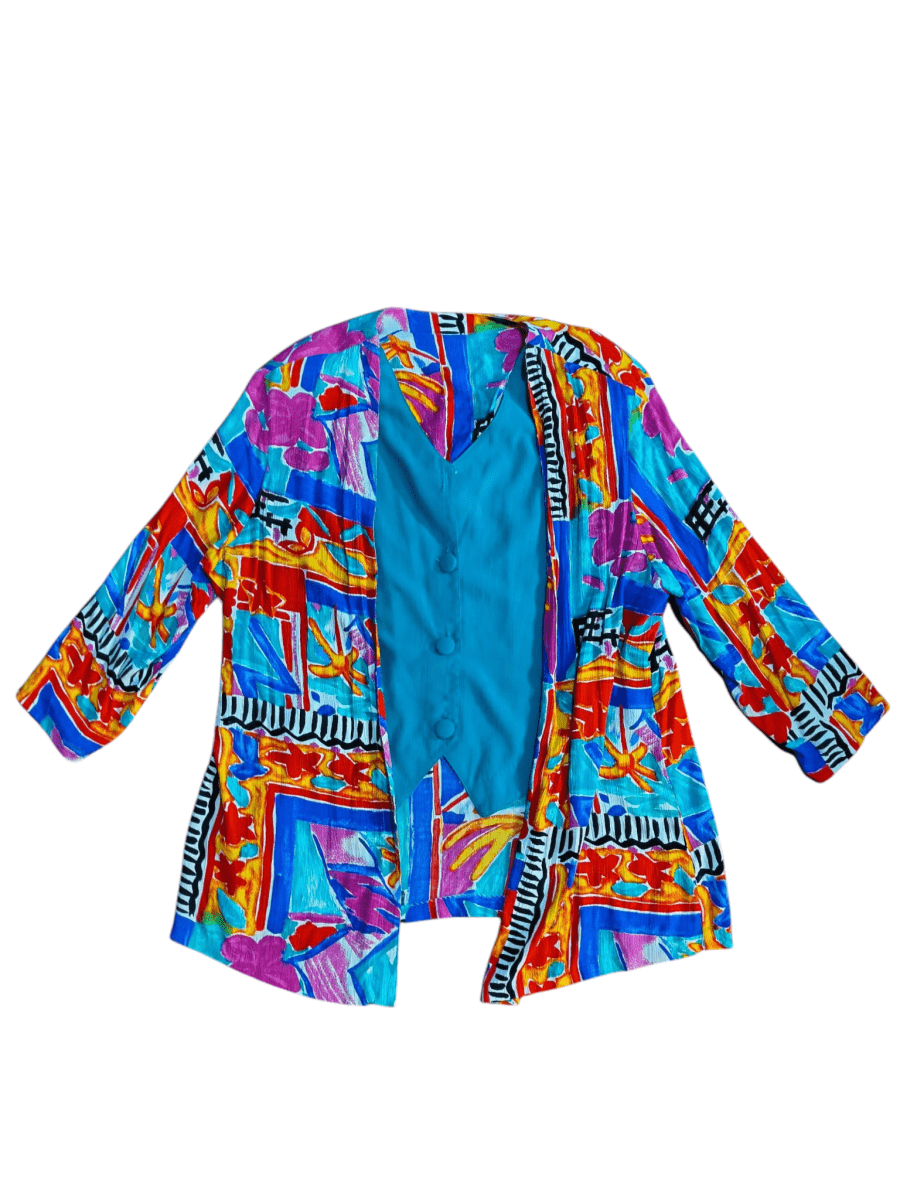 Vintage C.M. Shapes Cover Up - Sweaters - ThrowbackBuys - Shiznit