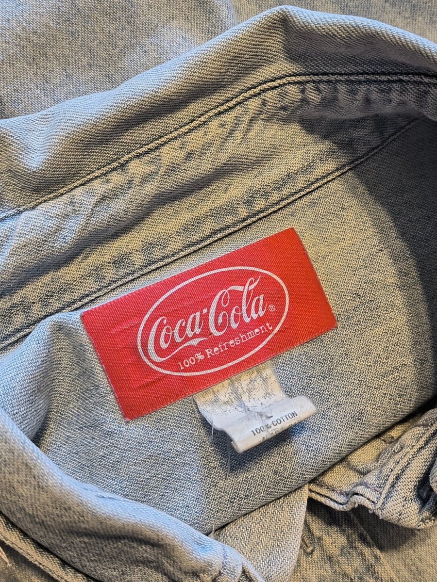 Vintage Coca - Cola Button Up - Jackets - ThrowbackBuys - Shiznit