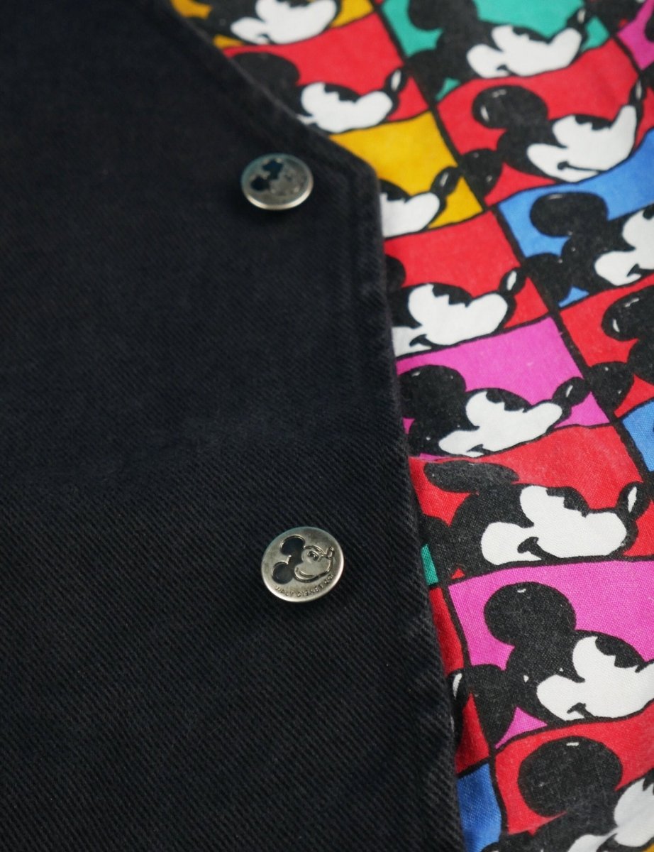 Vintage Denim Mickey Mouse Vest - Jackets - ThrowbackBuys - Shiznit