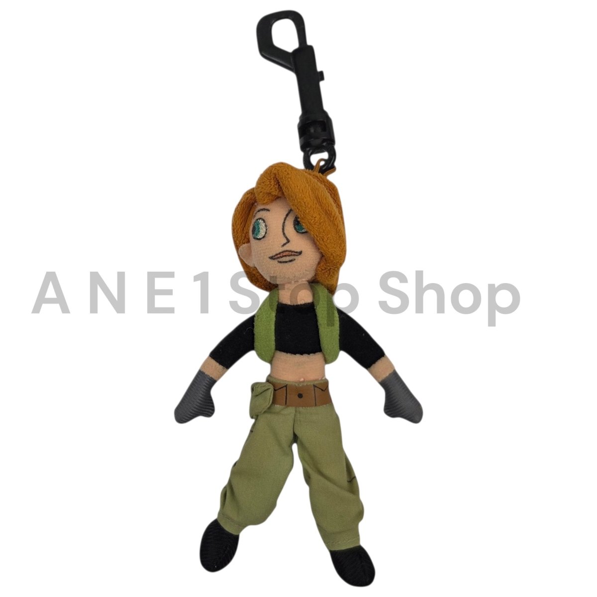 Vintage Disney Kim Possible 5" Plush Keychain / Backpack Clip RARE** - Plushies - ThrowbackBuys - A N E 1 Stop Shop