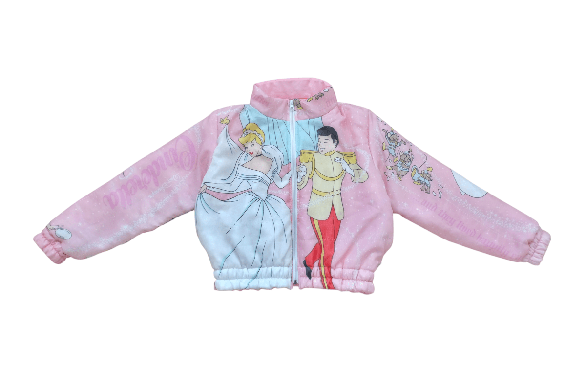 Vintage – Disney's Cinderella: Women's Cinched Puffer Jacket, Medium - RARE - Jackets - ThrowbackBuys - RopeDropDesign