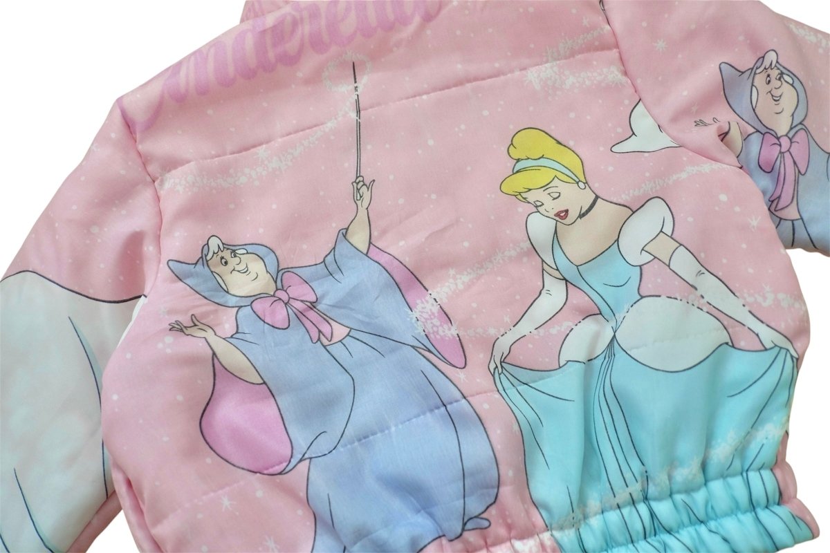 Vintage – Disney's Cinderella: Women's Cinched Puffer Jacket, Medium - RARE - Jackets - ThrowbackBuys - RopeDropDesign