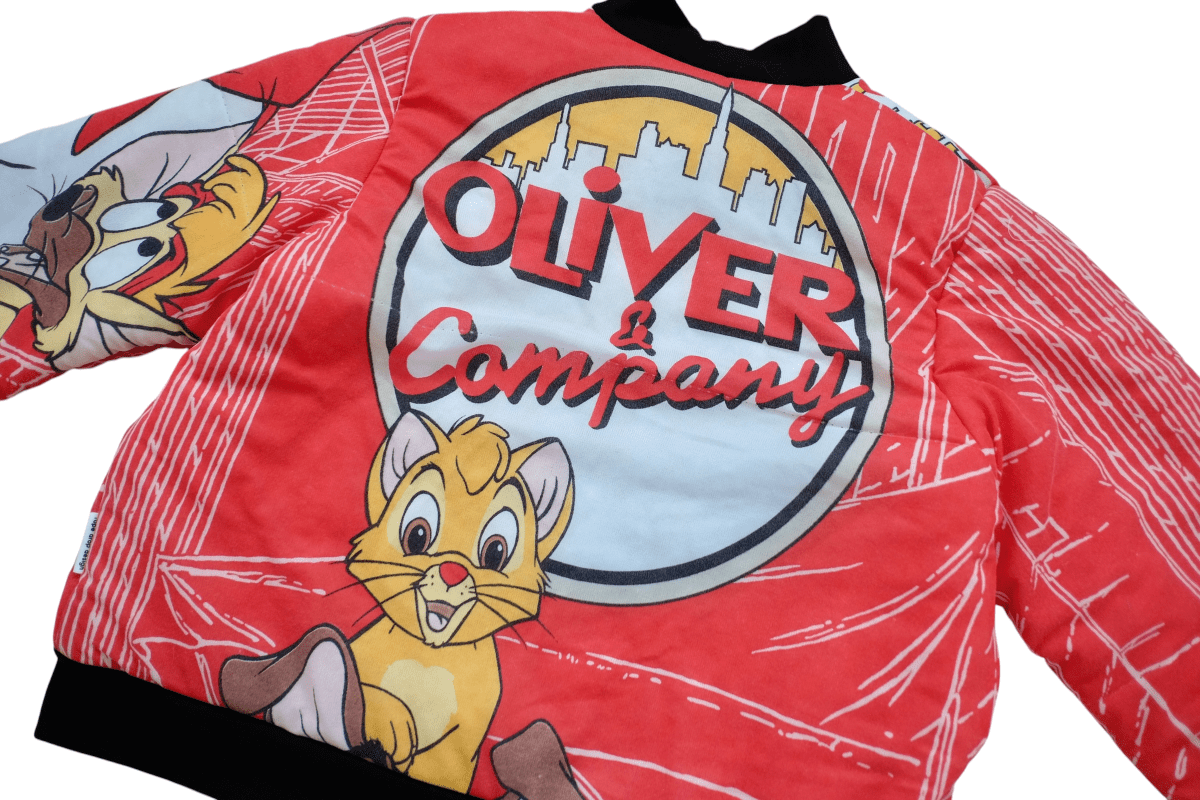 Vintage – Disney's Oliver and Company: Women's Puffer Bomber Jacket – XL - RARE - Jackets - ThrowbackBuys - RopeDropDesign