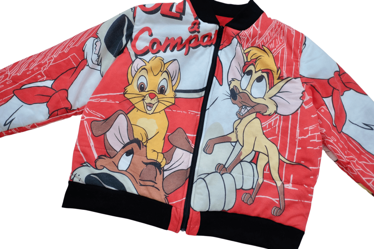 Vintage – Disney's Oliver and Company: Women's Puffer Bomber Jacket – XL - RARE - Jackets - ThrowbackBuys - RopeDropDesign