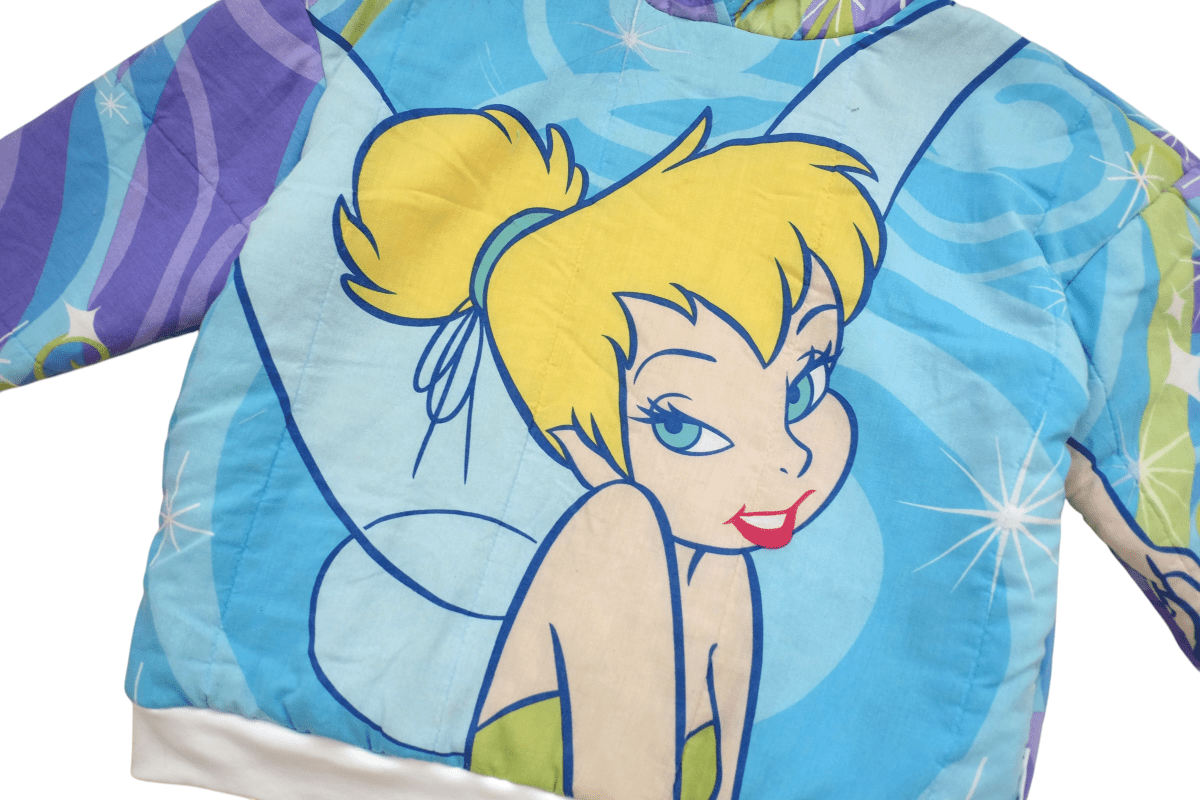 Vintage – Disney's Peter Pan: Women's Tinkerbell Reversible Hoodie – 2X - RARE - Hoodies - ThrowbackBuys - RopeDropDesign