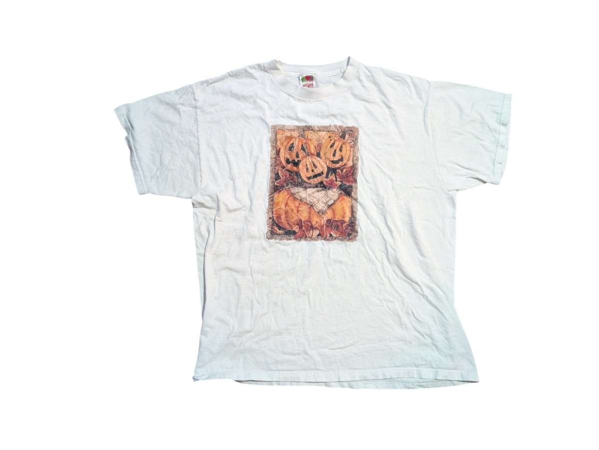 Vintage Distressed Pumpkin Patch Tee - Shirts - ThrowbackBuys - Shiznit