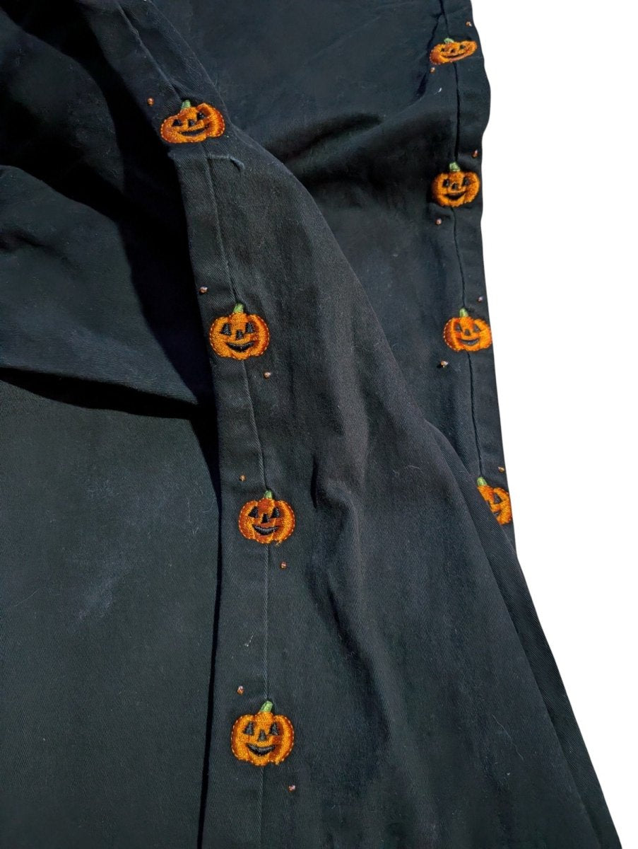 Vintage Embroidered Pumpkin Pants - Pants - ThrowbackBuys - Shiznit
