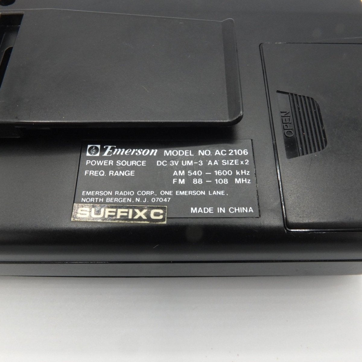 Vintage - Emerson Walkman AC2106 AM/FM Cassette Player ~ New Belts ~ Reconditioned! - Portable Audio - ThrowbackBuys - WalkmanDude