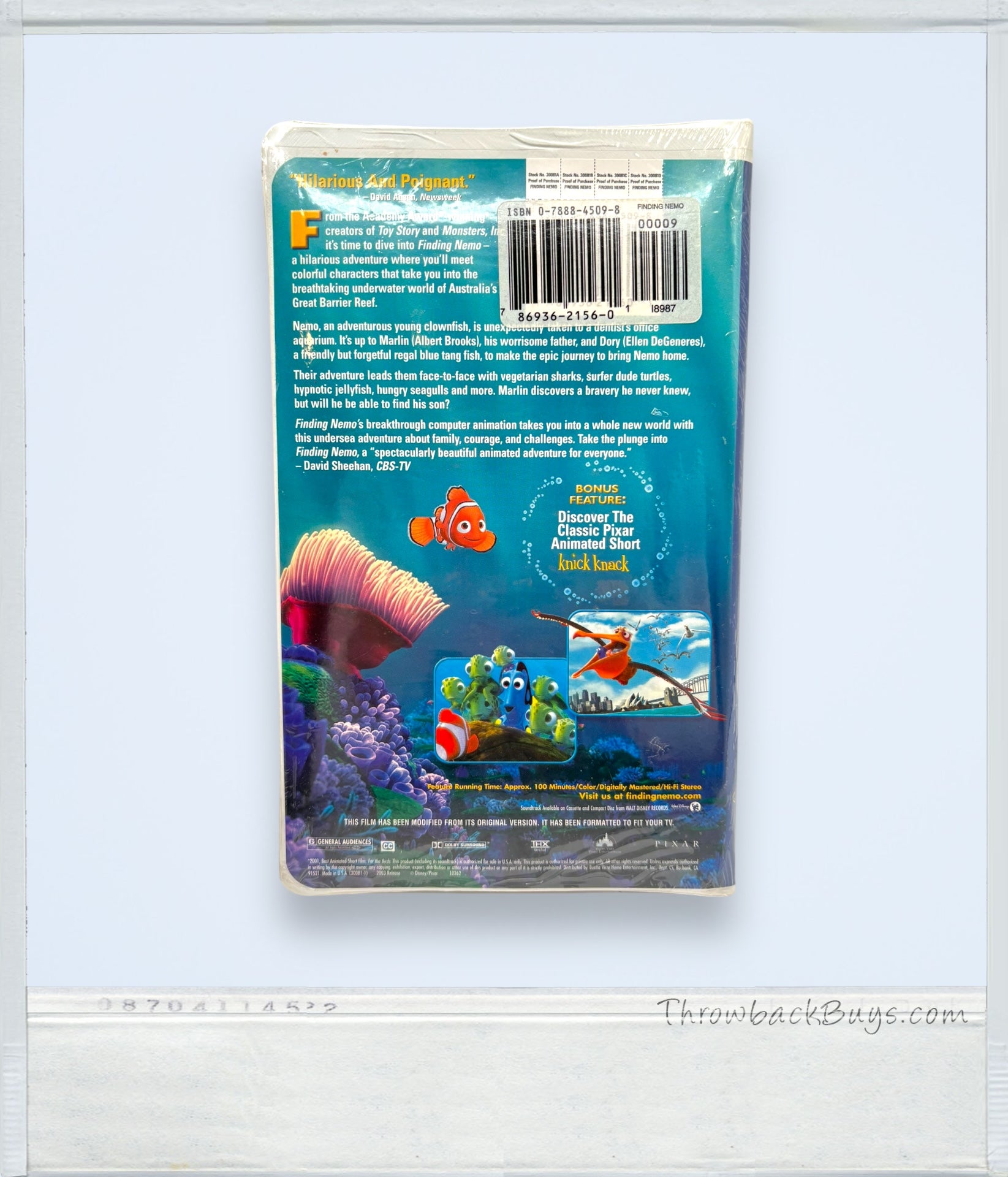 2003 - Vintage Finding Nemo VHS, SEALED - RARE