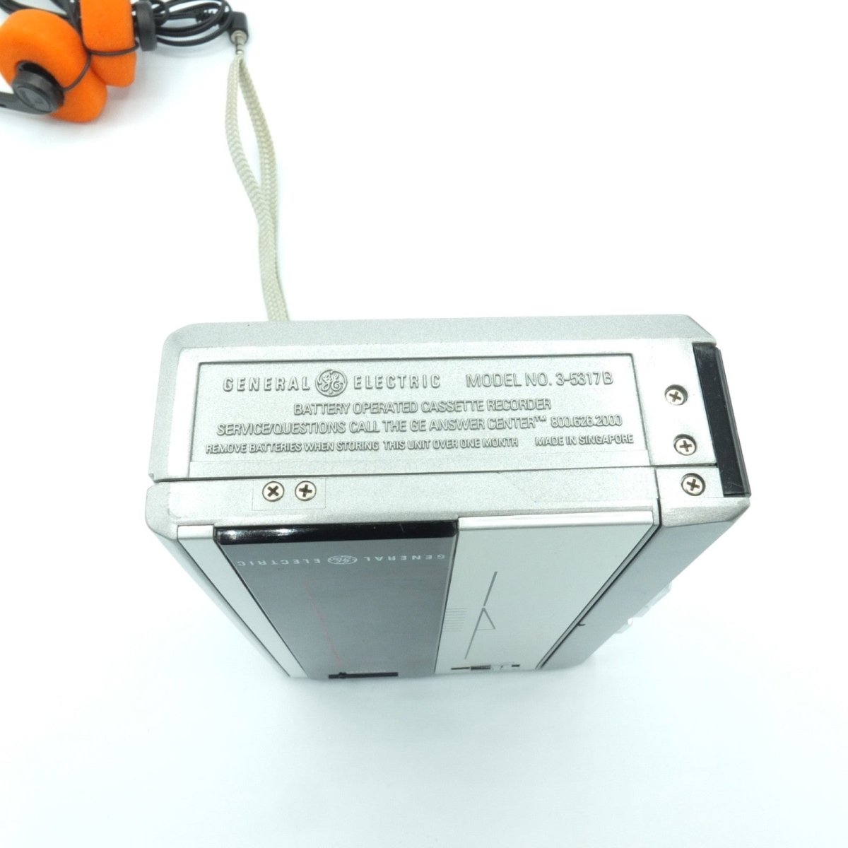 Vintage - GE Walkman 3 - 5317 Cassette Recorder ~ New Belts ~ Reconditioned! - Portable Audio - ThrowbackBuys - WalkmanDude