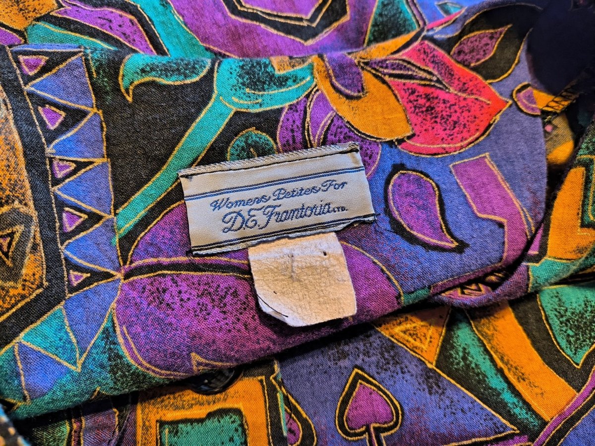 Vintage Global Village Coffeehouse Style Top - Shirts - ThrowbackBuys - Shiznit