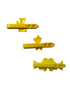 Vintage Goody snap tight barrettes set of 3 Yellow Duck Cat Lovebird for kids - Accessories - ThrowbackBuys - Abunnysvintageco
