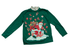 Vintage Green Holiday Time Santa Turtleneck Sweater - Sweaters - ThrowbackBuys - Shiznit