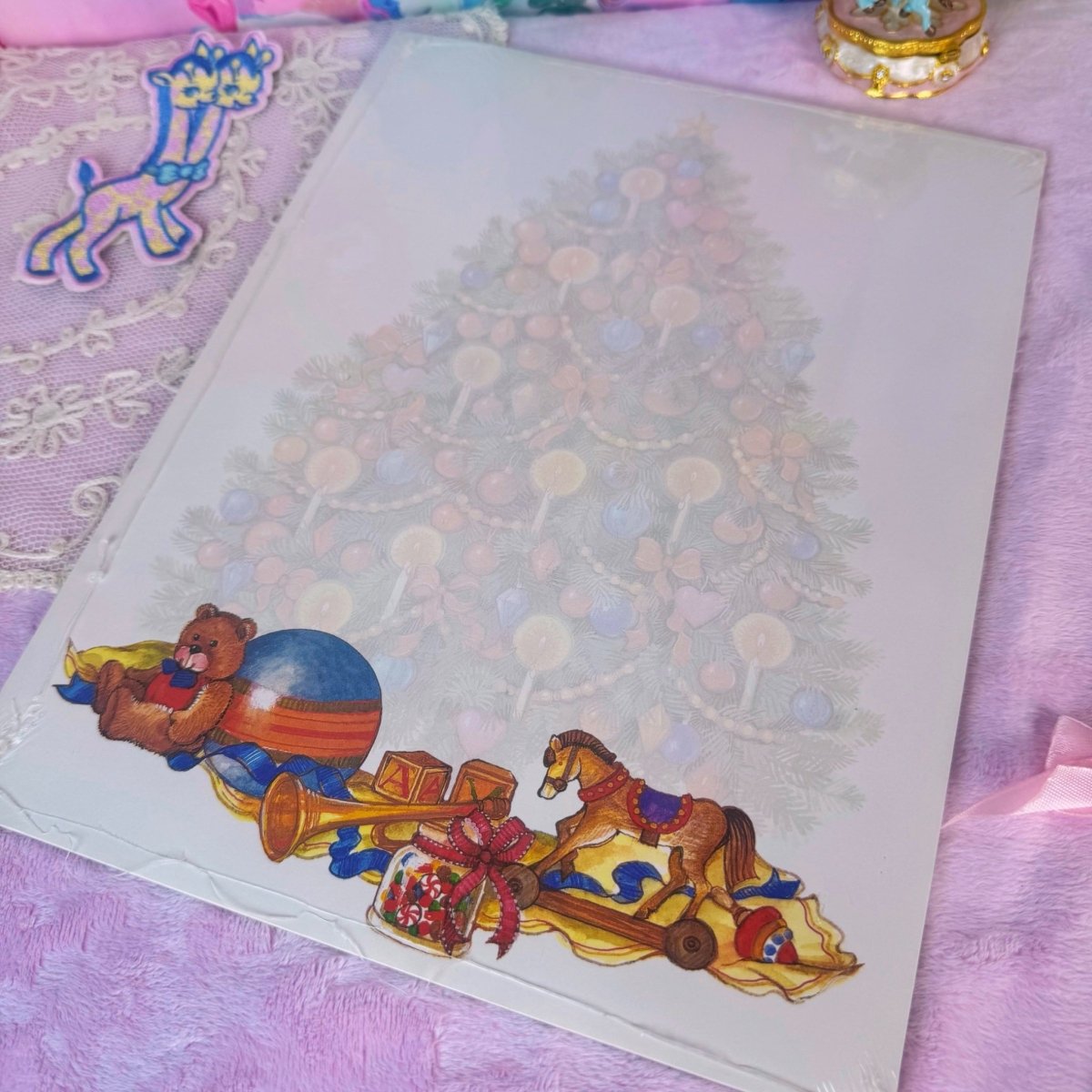 Vintage Holiday Stationery - 1990s Christmas Sealed Pack - Paper Goods - ThrowbackBuys - Starbunnyvintage