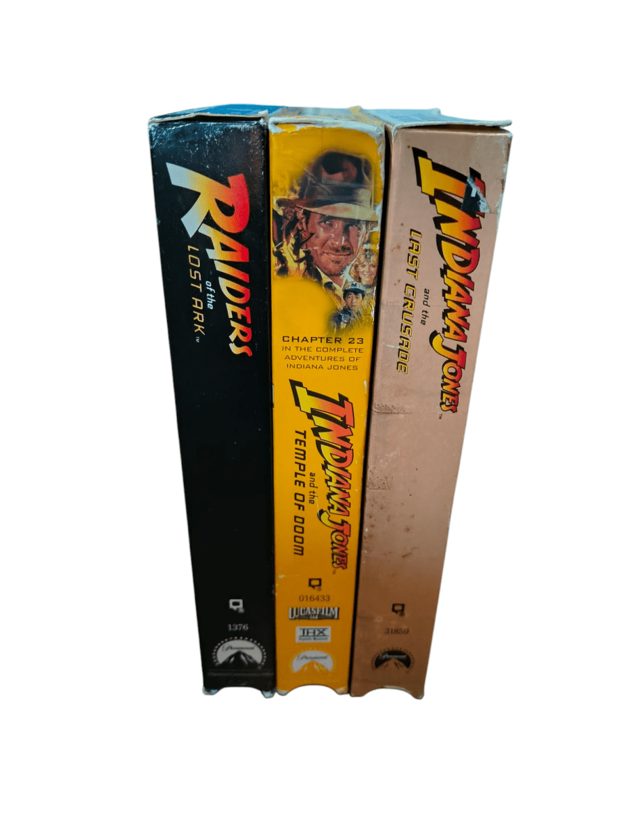 Vintage Indiana Jones Trilogy VHS Set - VHS - ThrowbackBuys - Shiznit