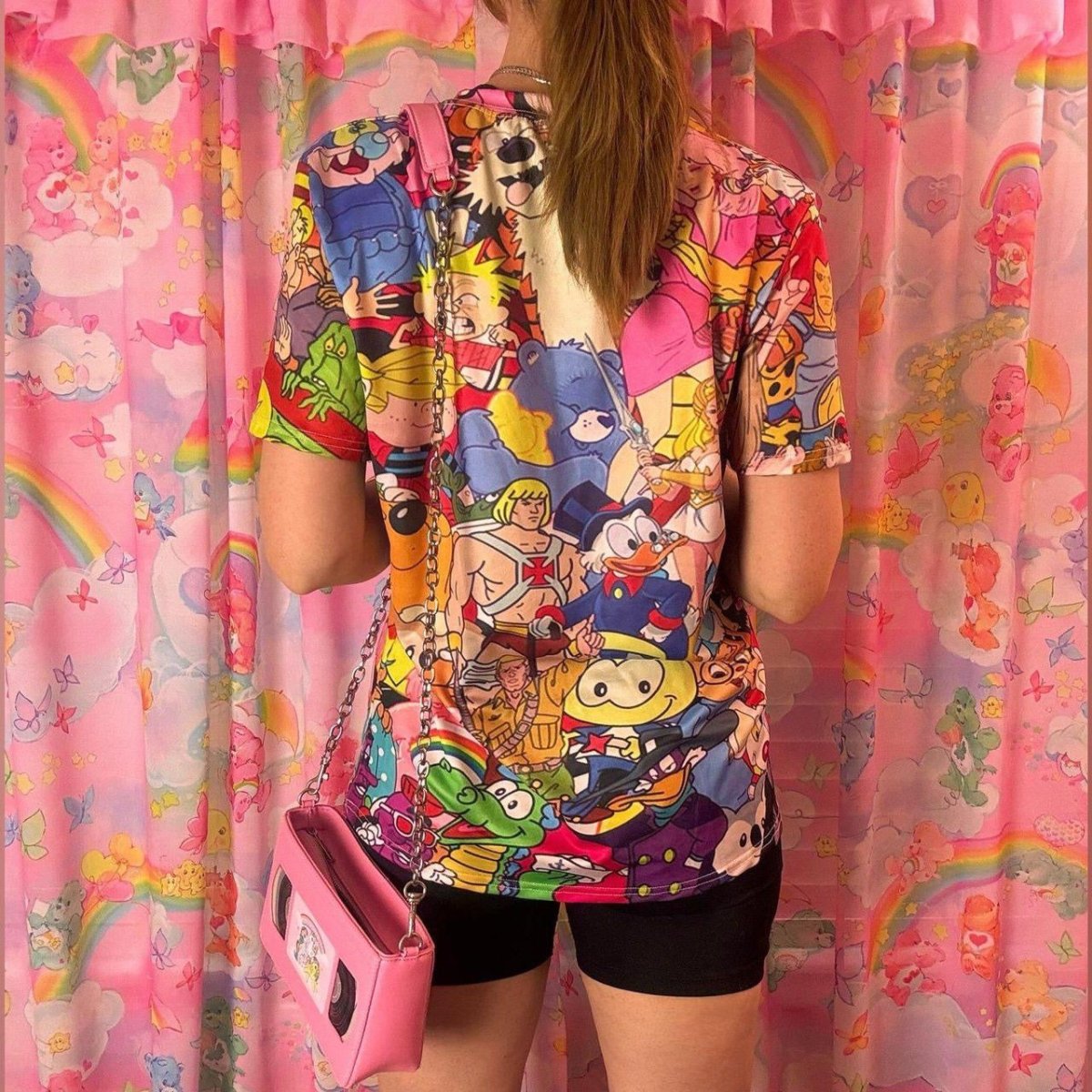 Vintage Inspired 80s Cartoon Character Graphic Tee Shirt - ThrowbackBuys - Starbunnyvintage