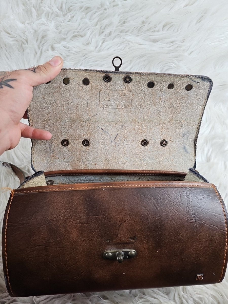 Vintage JHC Christian Charles Rare Brown Leather Attache Coach Messenger Bag - Handbags - ThrowbackBuys - The Thrifty Gypsyy Shop