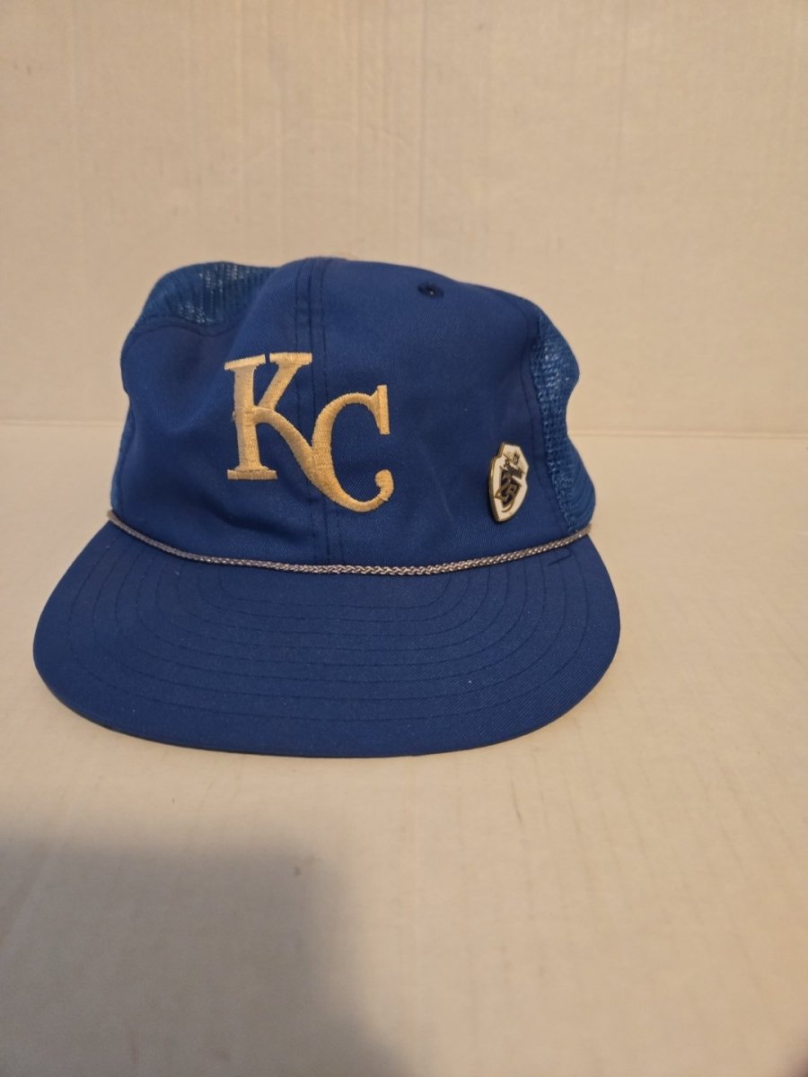 Vintage Kansas City Royals Hat Snapback Hat With 25th Anniversary Pin - Hats - ThrowbackBuys - Amanda's Awesome Finds
