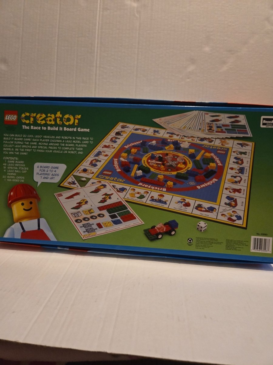 Vintage LEGO Creator The Race To Build It Complete Board Game - Board Games - ThrowbackBuys -Amanda's Awesome Finds
