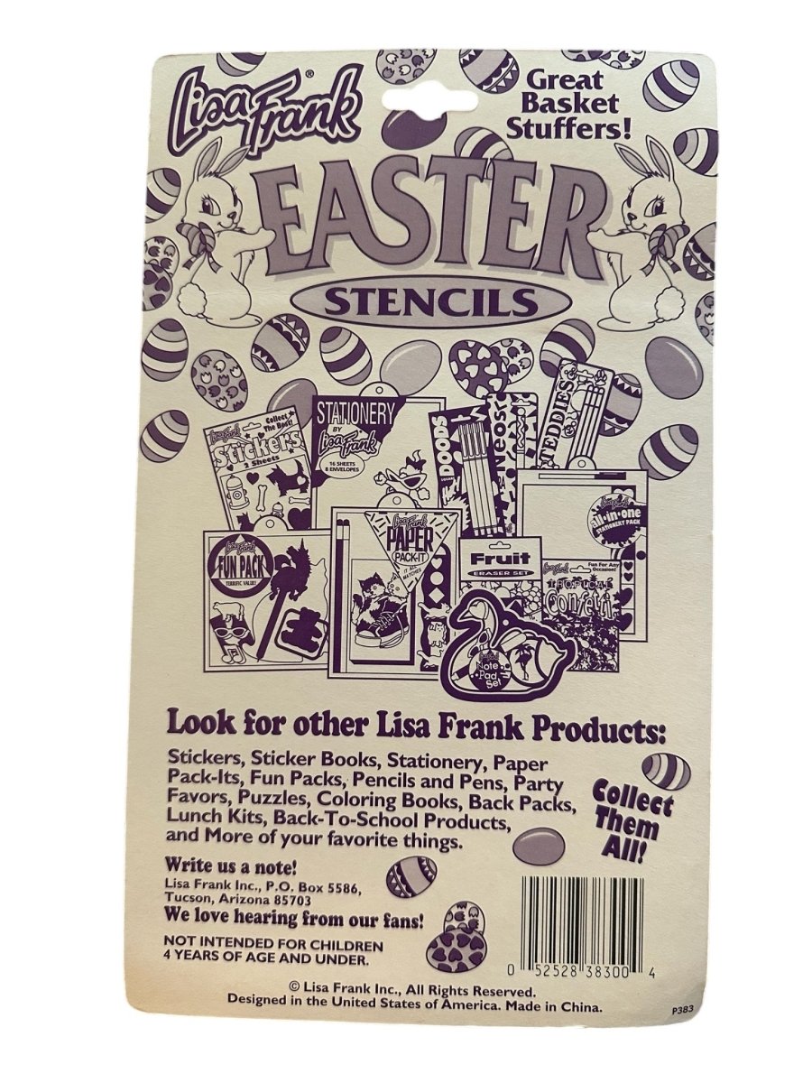 Vintage – Lisa Frank: Easter Stencils - Paper Goods - ThrowbackBuys - Abunnysvintageco