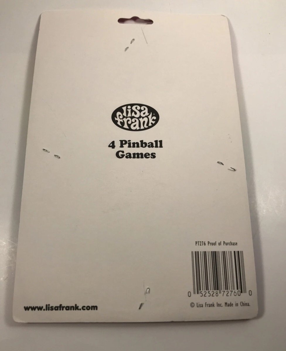 Vintage Lisa Frank Party Favors 4 Pinball Games SEALED Casey Bear Cat Dog Bear - Paper Goods - ThrowbackBuys - Abunnysvintageco