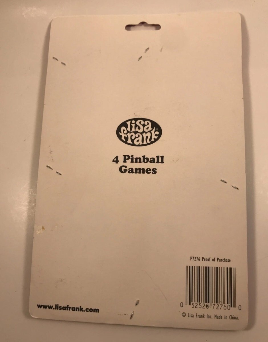 Vintage Lisa Frank Party Favors 4 Pinball Games SEALED Casey Dog Cat Angel Girl - Paper Goods - ThrowbackBuys - Abunnysvintageco