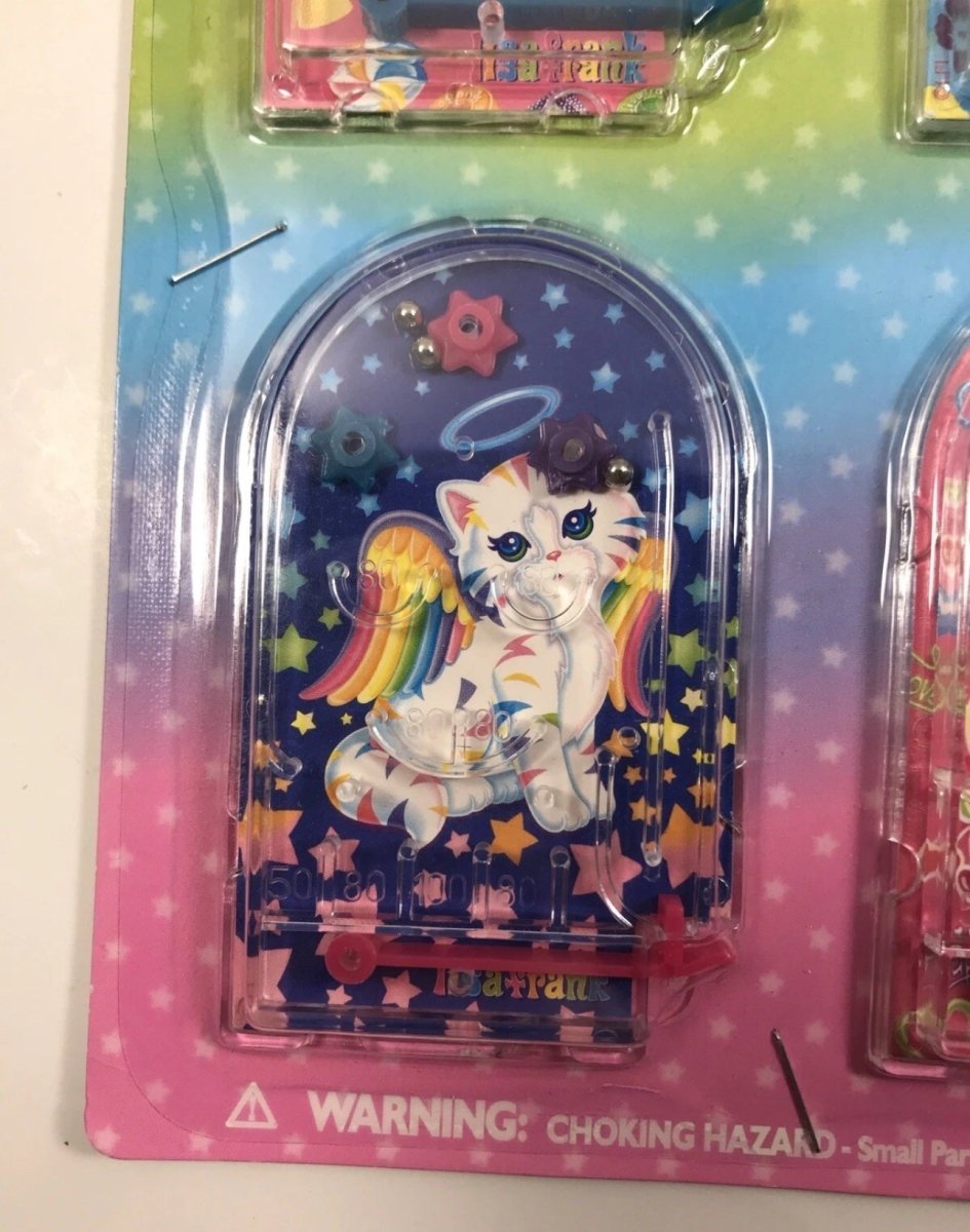 Vintage Lisa Frank Party Favors 4 Pinball Games SEALED Casey Dog Cat Angel Girl - Paper Goods - ThrowbackBuys - Abunnysvintageco