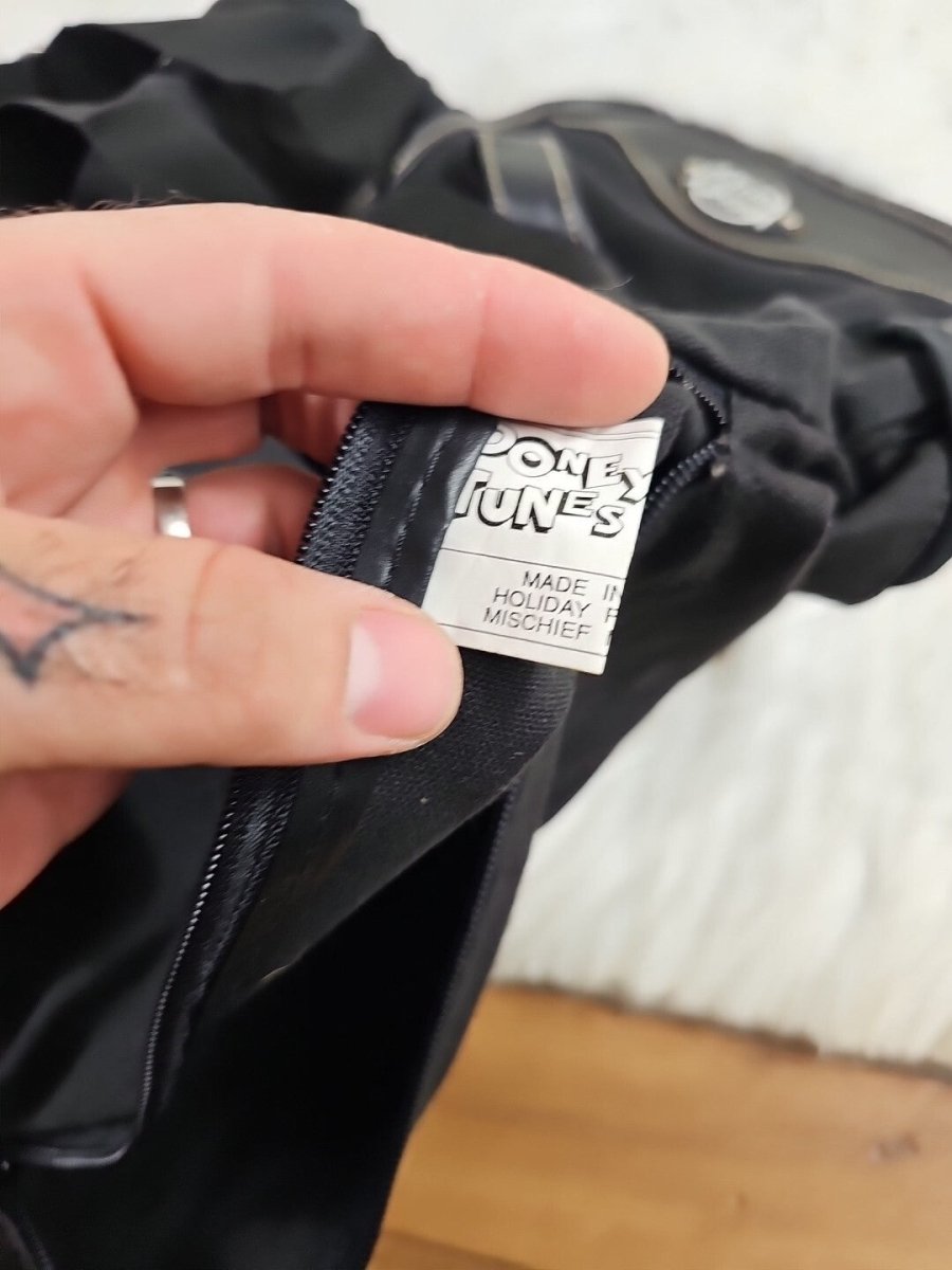 Vintage Looney Tunes WB Backpack Bag Black 90s y2K All Characters Toon Squad - Backpack - ThrowbackBuys - The Thrifty Gypsyy Shop
