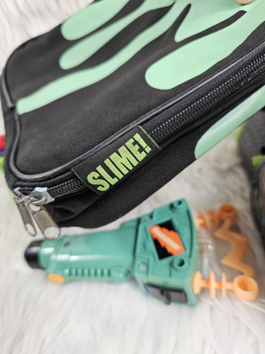 Vintage - Nickelodeon Bundle: Photo Blaster Camera, Slime Lunchbox, Lazer Light, and Flash Screen - RARE - Collectible Toys - ThrowbackBuys - The Thrifty Gypsyy Shop