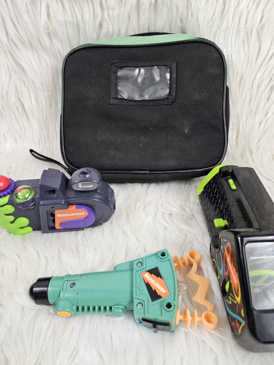 Vintage - Nickelodeon Bundle: Photo Blaster Camera, Slime Lunchbox, Lazer Light, and Flash Screen - RARE - Collectible Toys - ThrowbackBuys - The Thrifty Gypsyy Shop