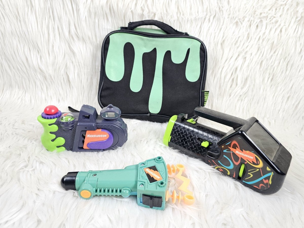 Vintage - Nickelodeon Bundle: Photo Blaster Camera, Slime Lunchbox, Lazer Light, and Flash Screen - RARE - Collectible Toys - ThrowbackBuys - The Thrifty Gypsyy Shop
