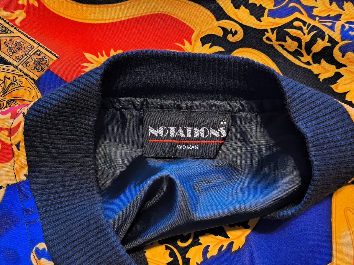 Vintage Notations Zip - Up Jacket - Jackets - ThrowbackBuys - Shiznit