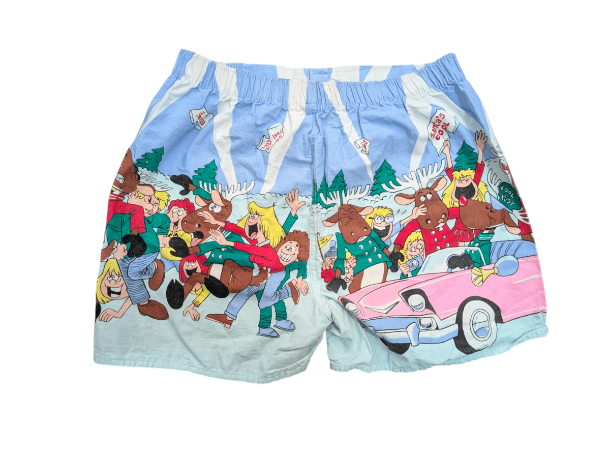 Vintage Novelty Christmas Boxer Shorts - Shorts - ThrowbackBuys - Shiznit