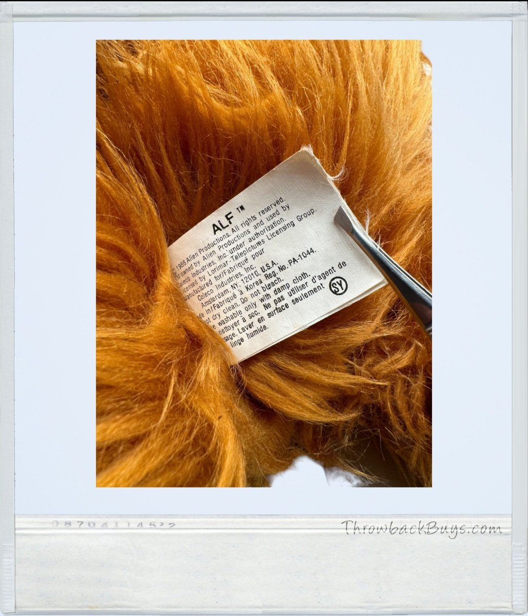 Vintage - Original ALF Plush Stuffed Animal - RARE - Collectible Toys - ThrowbackBuys - ThrowbackBuys