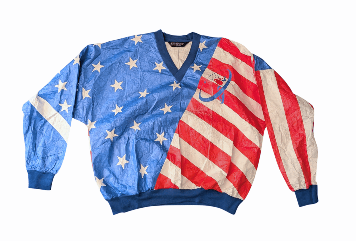 Vintage Patriotic Golf Pullover - Sweaters - ThrowbackBuys - Shiznit