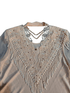 Vintage Pink Lace Tassel Shirt - Shirts - ThrowbackBuys - Shiznit
