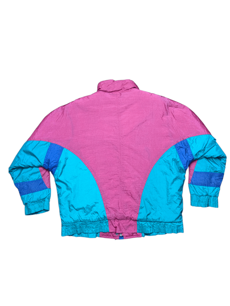 Vintage Pink & Teal IZZI Ski Jacket - Jackets - ThrowbackBuys - Shiznit