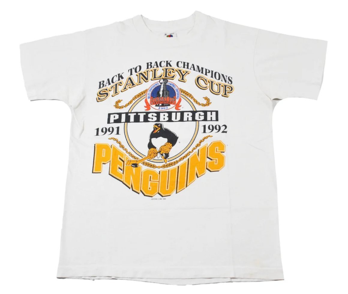 Vintage Pittsburgh Penguins 1992 Stanley Cup Shirt Size Medium - T-Shirts - ThrowbackBuys -Yesterday's Attic