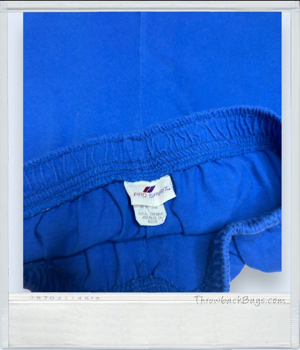 Vintage - Pro Spirit Blue Cotton Athletic Shorts Women's - Shorts - ThrowbackBuys - ThrowbackBuys