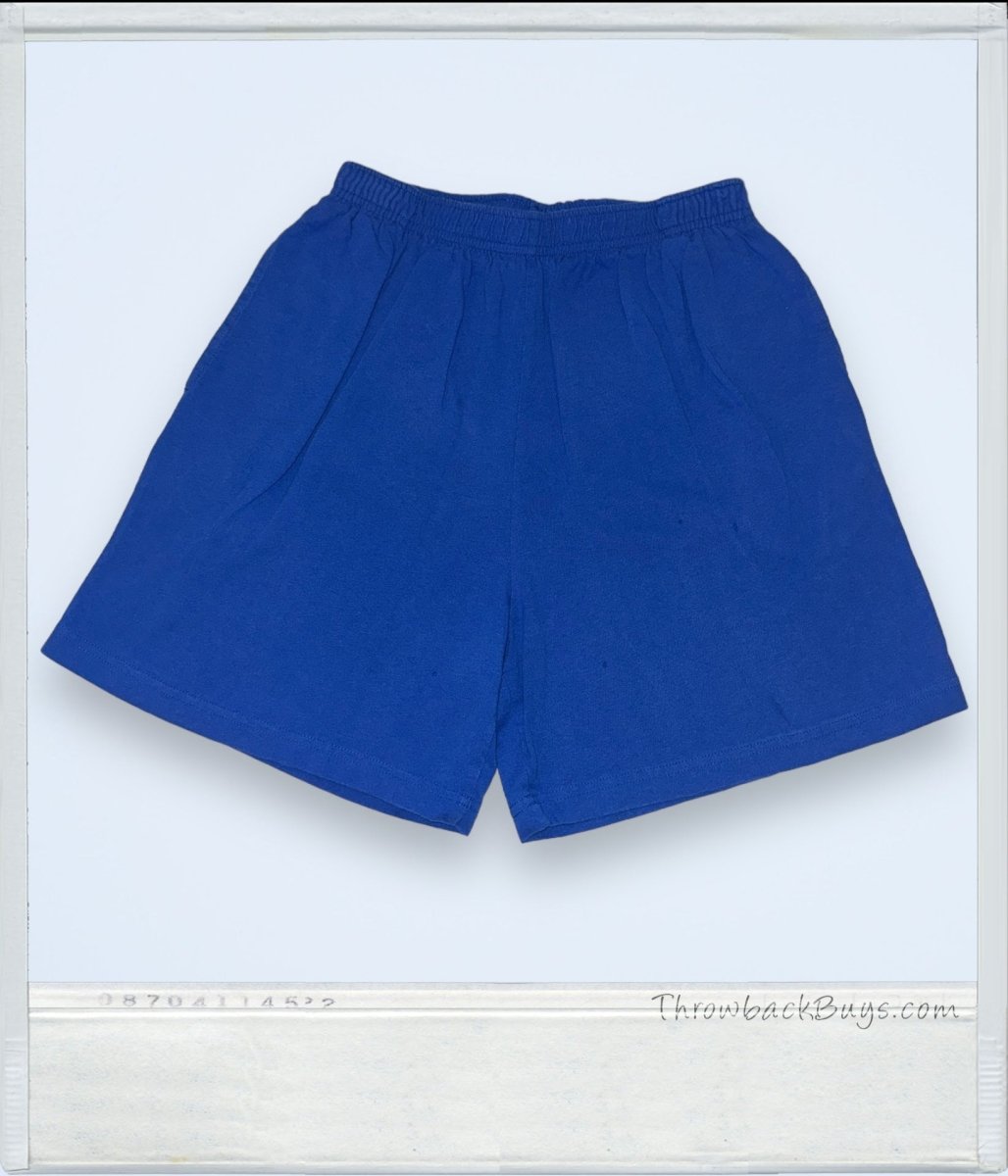 Vintage - Pro Spirit Blue Cotton Athletic Shorts Women's - Shorts - ThrowbackBuys - ThrowbackBuys